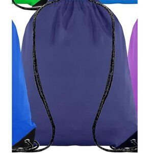 Drawstring Backpack Bags Sack Pack Cinch Tote Sport Storage Polyester Bag